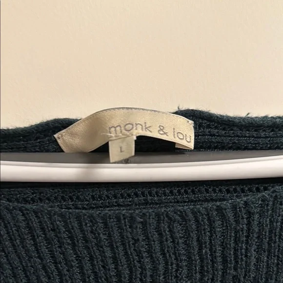 Dark Green Ribbed Sweater - Picture 2 of 8